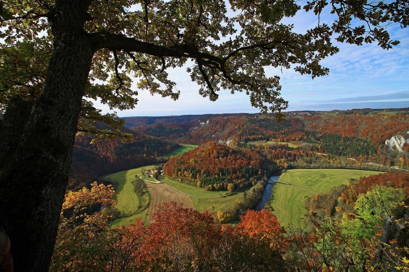 Upper Danube Valley in autumn