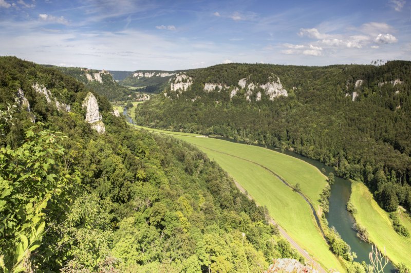 View from the Eichfelsen in the Upper Danube Valley